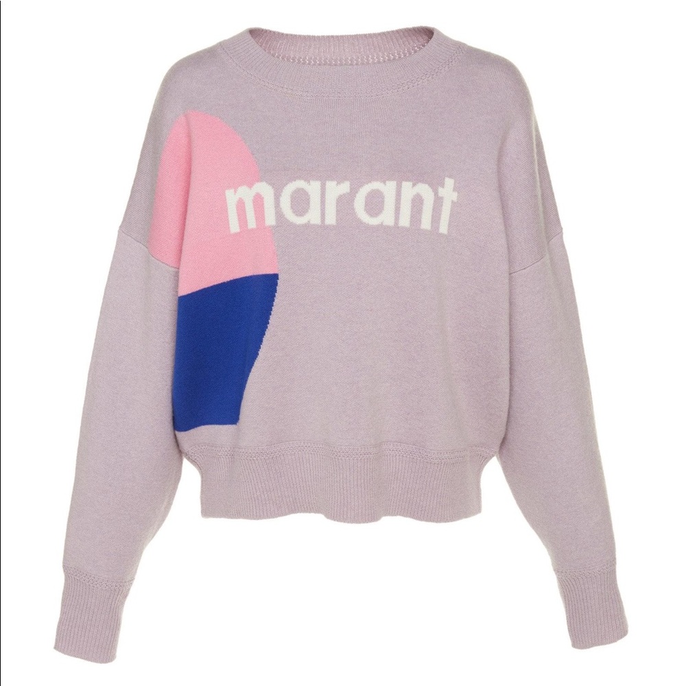 Isabel Marant cotton korbin abstract knit sweater